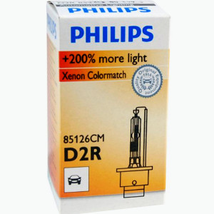 PHILIPS HeadLight Bulb Xenon D2R ColorMatch 85V 35W, 85126CM - 1pc Outdoor Lighting Lamps