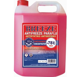 Αντιψυκτικό Ψυγείου Νερού BREEZE Συμπυκνωμένο  -78C Κόκκινο 4LΤ Αντιψυκτικά / Αντιθερμικά