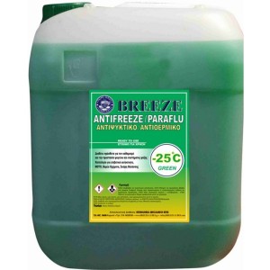 Αντιψυκτικό Ψυγείου Νερού BREEZE -25C, 10lt Αντιψυκτικά / Αντιθερμικά