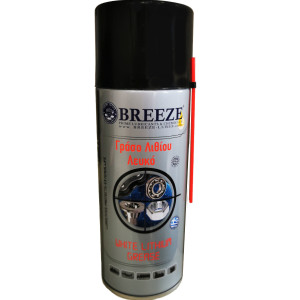BREEZE White Lithium Grease Spray, 400ml Grease