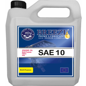 BREEZE Engine Oil SAE 10W, 4lt Lubricants for Heavy Duty Vehicles