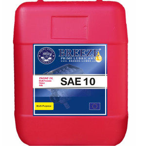 BREEZE Engine Oil SAE 10W, 20lt Lubricants for Heavy Duty Vehicles