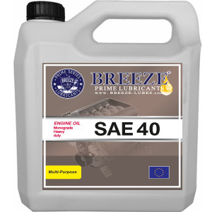 BREEZE Engine Oil SAE 40W, 4lt Lubricants for Heavy Duty Vehicles