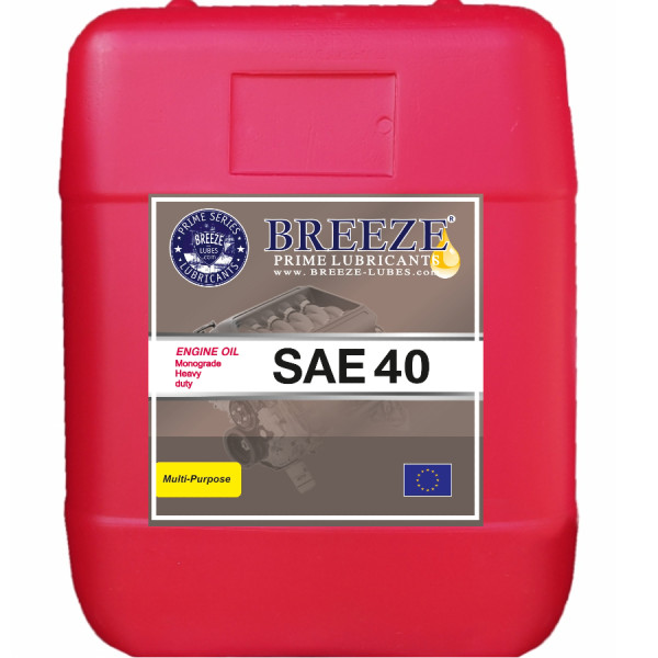 BREEZE Engine Oil SAE 40W, 20lt Lubricants for Heavy Duty Vehicles