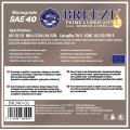 BREEZE Engine Oil SAE 40W, 1lt Lubricants for Heavy Duty Vehicles