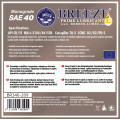 BREEZE Engine Oil SAE 40W, 209lt Lubricants for Heavy Duty Vehicles