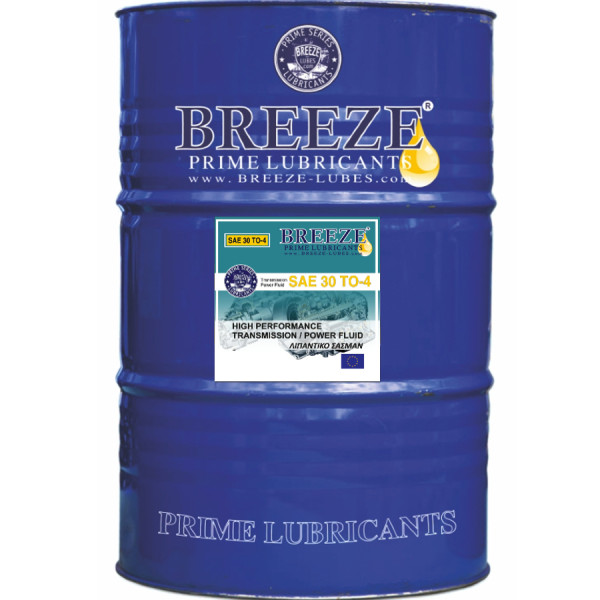 BREEZE Transmission / Power Fluid SAE 30 TO-4 , 209lt Lubricants for Heavy Duty Vehicles