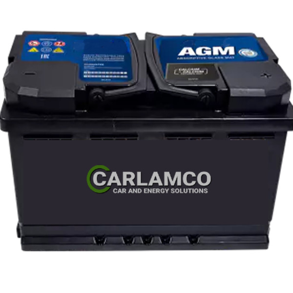 CARLAMCO AGM Battery 73AH 760EN Start-Stop Right +  Passenger Car Batteries