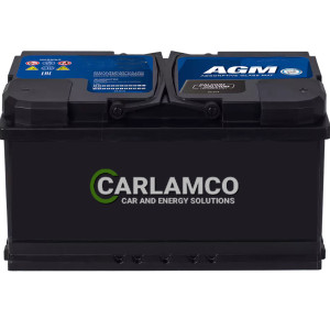 CARLAMCO AGM Battery 80AH 800EN Start-Stop, Right +  Passenger Car Batteries