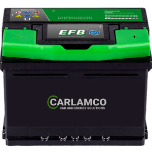 CARLAMCO EFB Start-Stop Battery 62AH, Right + Passenger Car Batteries