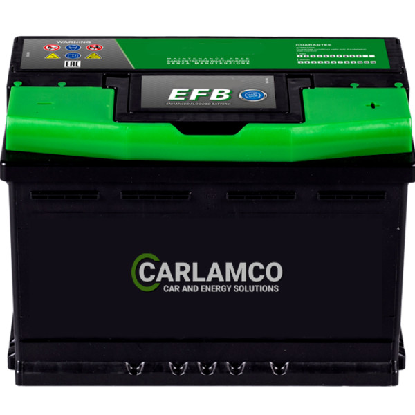 CARLAMCO EFB Start-Stop Battery 72AH, Right + Passenger Car Batteries