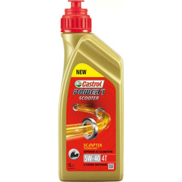 Lubricant Castrol Power 1 Scooter 4T 5W-40, 1L CASTROL