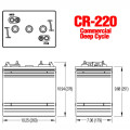CROWN CR220-HD Deep Cycle Battery 6V 220ah/C20 Marine Batteries