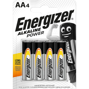 ENERGIZER® Power Αλκαλικές Μπαταρίες AA 1.5V, 4τμχ