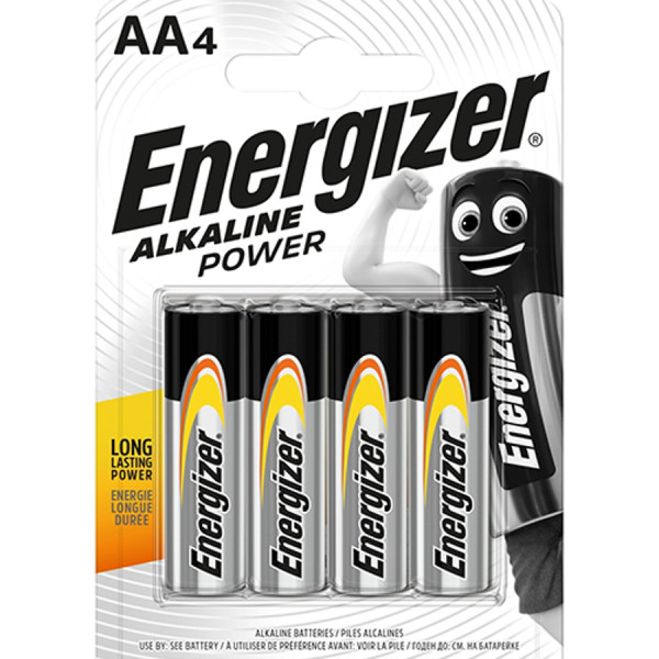 ENERGIZER® Power Αλκαλικές Μπαταρίες AA 1.5V, 4τμχ Μπαταρίες Μικροσυσκευών /Οικιακής Χρήσης