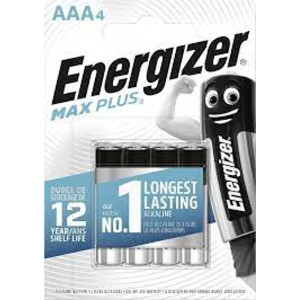 ENERGIZER® MAX PLUS Alkaline Batteries AAA 1.5V, 4pcs  Disposable Βatteries