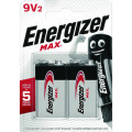 ENERGIZER® MAX Alkaline Batteries 9V, 2pcs Disposable Βatteries