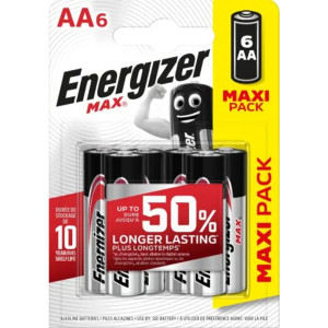 ENERGIZER® MAX Αλκαλικές Μπαταρίες AA 1.5V, 6τμχ  Μπαταρίες Μικροσυσκευών /Οικιακής Χρήσης