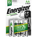 ENERGIZER® UNIVERSAL Rechargeable Batteries AA 1300 mAh, 4pcs  Disposable Βatteries
