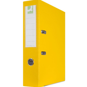 Q-CONNECT Office Binder 8-32 for A4 Sheet, Yellow Office Supplies