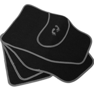 UNIVERSAL Anti-slip Carpet Car Mats with Pattern - Set 4 pcs (grey) Accessories