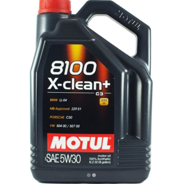 MOTUL Engine Oil 8100 X-CLEAN 5W-30 C3, 5lt MOTUL