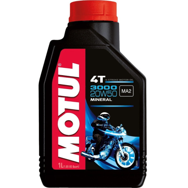 MOTUL Motorcycle Oil Mineral 3000 4Τ 20W-50, 1lt MOTUL