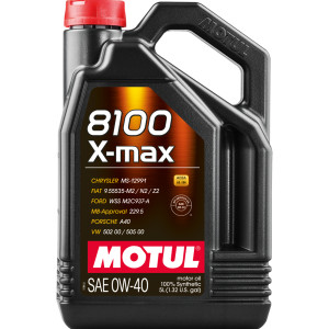 MOTUL Engine Oil 8100 X-MAX 0W-40, 5lt MOTUL