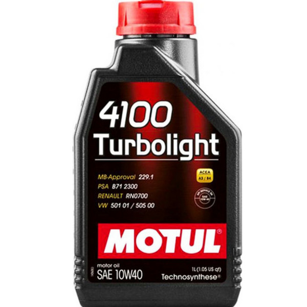 MOTUL Engine Oil 4100 Turbolight 10W-40, 1lt MOTUL
