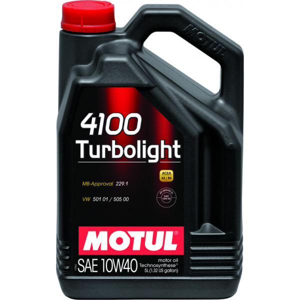 MOTUL Engine Oil 4100 Turbolight 10W-40, 5lt MOTUL