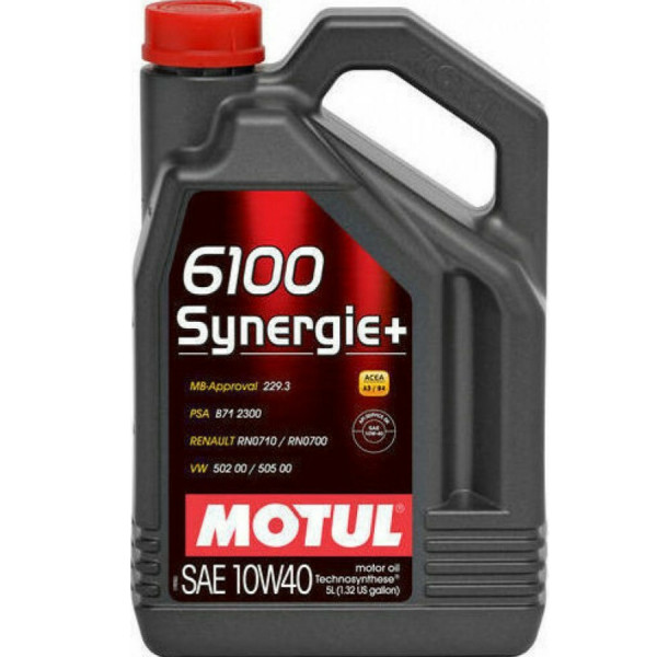 MOTUL Engine Oil 6100 SYNERGIE+ 10W-40, 5lt MOTUL