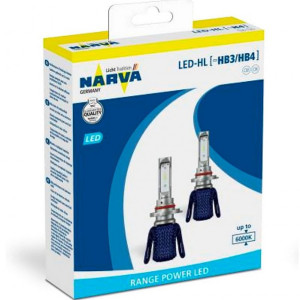 NARVA HB3/4 Range Power Led 12/24V 6000K - 18014 (2pcs) LED Lights