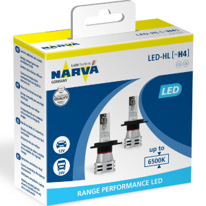 NARVA H4 LED Range  Perfomance 12/24V - 18032 (2τμχ) Λάμπες LED 