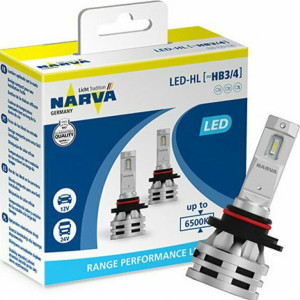 NARVA HB3 / HB4 LED Range Perfomance 12/24V - 18038 (2ps) LED Lights