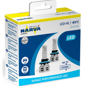 NARVA H11 LED Range Perfomance 12/24V - 18048 (2ps) LED Lights