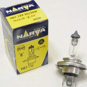 NARVA HS1 Halogen Lamp for Head Lights 12V, 35/35W - 48220 (1pc) Outdoor Lighting Lamps
