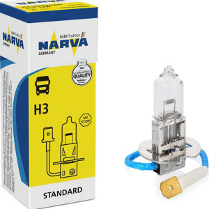 NARVA H3 Halogen Lamp with Cable for Head Lights 12V, 55 W - 48321 (1pc) Outdoor Lighting Lamps