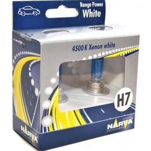 NARVA Range Power White H7 Halogen Lamp for Head Lights 12V, 85 W - 48604 (2pcs) Outdoor Lighting Lamps