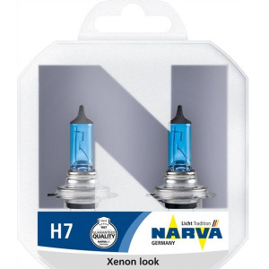 NARVA Range Power White H7 Halogen Lamp for Head Lights 12V, 55 W - 48607 (2pcs) Outdoor Lighting Lamps