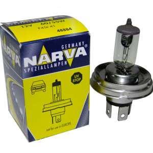 NARVA H4 Halogen Lamp 12V, 60/55 W - 48884 (1pc) Outdoor Lighting Lamps