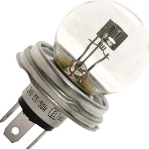 NARVA R2 Halogen Lamp for Head Lights 24V, 55/50W 3700K - 49321 (1pc) Outdoor Lighting Lamps