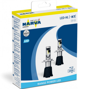 NARVA H7 LED Range Power 12/24V - 18005 (2τμχ) Λάμπες LED 