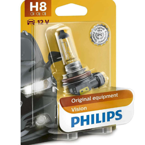 PHILIPS H8 VISION 12V 35W, PGJ19-1​ - 12360B1 (1pc) Outdoor Lighting Lamps