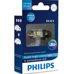 PHILIPS X-Treme Ultinon LED - Fest C5W 4000K 38mm 12V 1W - 128584000KX1 (1τμχ) Λάμπες LED 