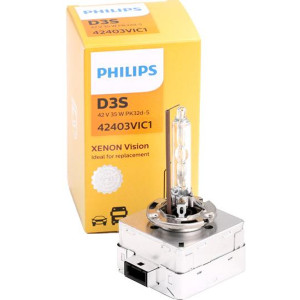 PHILIPS HeadLight Bulb Xenon D3S Vision 42V 35W [Projector], 42403VIC1 - 1pc Outdoor Lighting Lamps