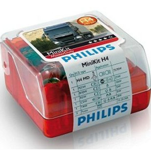 PHILIPS Mini Kit MasterDuty of H4 24V Lamps, 55554SKMDKM Miscellaneous