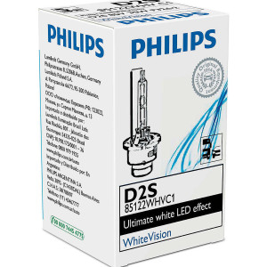 PHILIPS HeadLight Bulb Xenon D2S White Vision 85V 35W, 85122WHVC1 - 1pc Outdoor Lighting Lamps