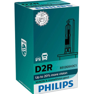 PHILIPS HeadLight Bulb Xenon D2R X-Treme Vision Gen2 85V 35W, 85126XV2C1 - 1pc Outdoor Lighting Lamps