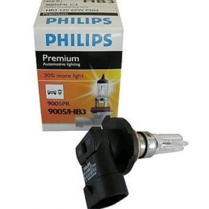 PHILIPS HeadLight Bulb HB3 PREMIUM 12V 60W, 9005PR - 1pc Outdoor Lighting Lamps