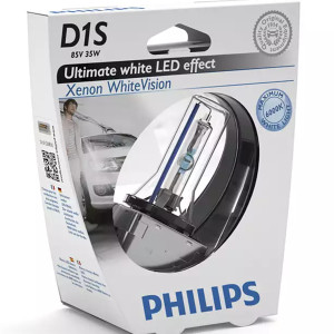 PHILIPS HeadLight Bulb Xenon D1S White Vision 85V 35W 6000K, 85415WHVS1 - 1pc Outdoor Lighting Lamps
